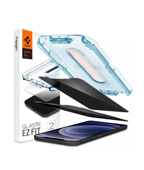 iShopping - Spigen EZ Fit Privacy Screen Protector For iPhone 12 Mini Pack Of 2