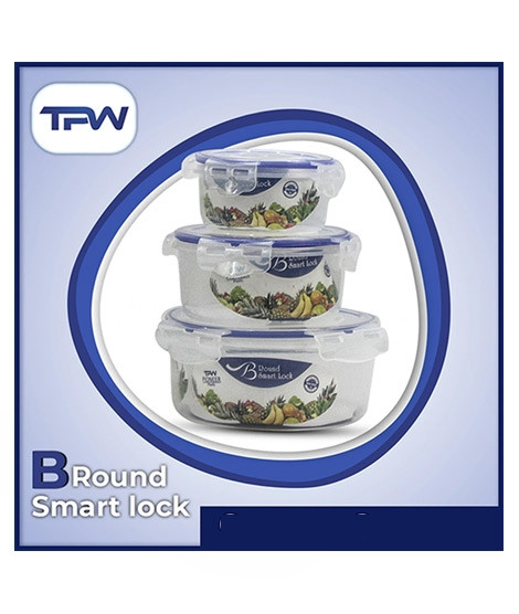 iShopping - TPWfamily Round Storage Box 3 Pcs Set (3.74 Litre)