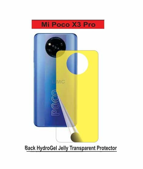 iShopping - Umc Communication Back Transparent protector For Mi Poco X3 Pro