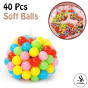iShopping - Alsimba Soft Plastic Tent Balls Set for Play House Tent and Swimming Pool (40-Balls-Set)