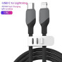 iShopping - KUULAA 30W MFI Certified PD Type-C to Lightning Fast Charging Cable Black 1M